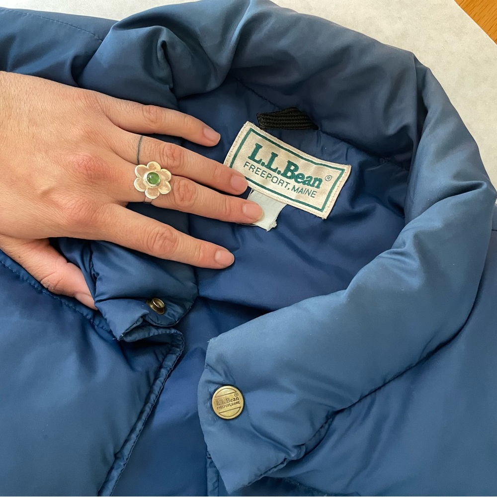 Vintage LLBean Down Puffy Vest ~ fits like an XL